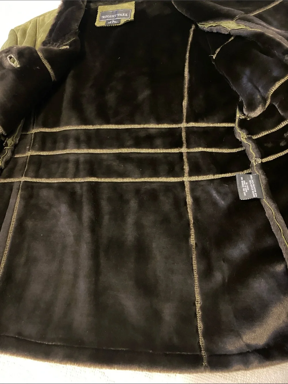 Regent Park olive faux